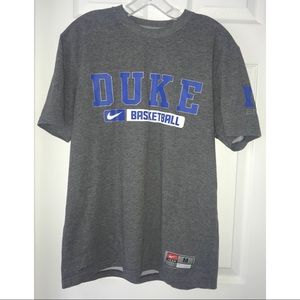 Nike DRIFIT Duke Basketball gray shirt